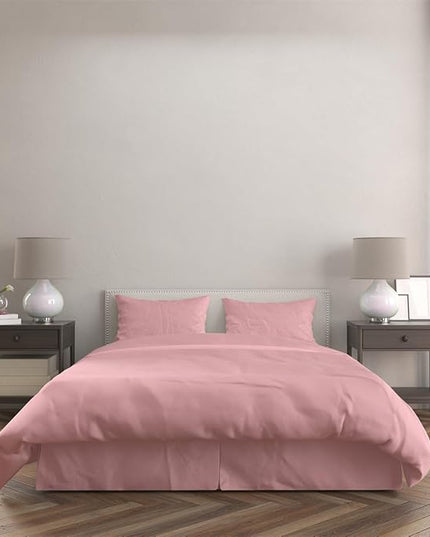 3 Piece Solid Color All Season Bedding Comforter Set Microfiber Soft Lightweight Bedding Set for Kids Teens Adults Room Decor with 1 Comforter and 2 Pillowcases King - LeafyLoom