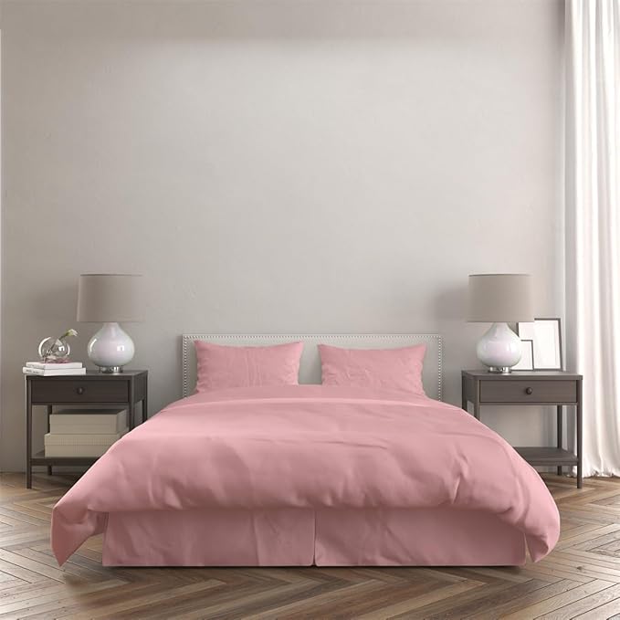 3 Piece Solid Color All Season Bedding Comforter Set Microfiber Soft Lightweight Bedding Set for Kids Teens Adults Room Decor with 1 Comforter and 2 Pillowcases King - LeafyLoom