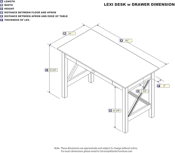AFI Lexi Desk with Drawer and Charging Station in White - LeafyLoom