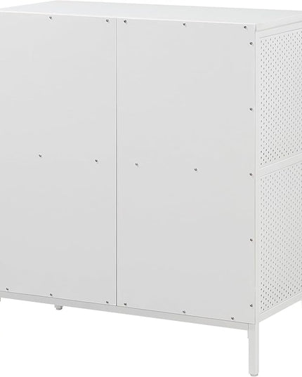 OSP Home Furnishings Ace Contemporary Modern Storage Cube Bookcase, 4 Cubes, White Finish - LeafyLoom