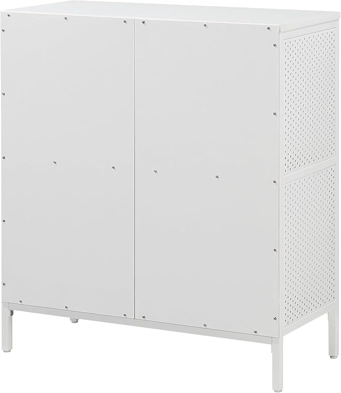OSP Home Furnishings Ace Contemporary Modern Storage Cube Bookcase, 4 Cubes, White Finish - LeafyLoom