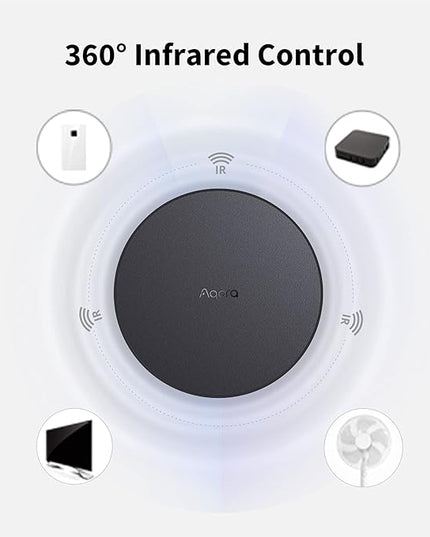 Aqara Smart Hub M2 (2.4 GHz Wi-Fi Required), Smart Home Bridge for Alarm System, IR Remote Control, Home Automation, Supports Alexa, Google Assistant, Apple HomeKit and IFTTT Aqara