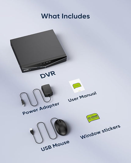 SANNCE 1080P 16 Channel CCTV DVR (NO Hard Drive), H.264+ Hybrid 5-in-1 Security Camera Recorder, Supports 2MP TVI AHD CVI CVBS Analog IP Surveillance Cameras, Remote Access, Motion Alert SANNCE