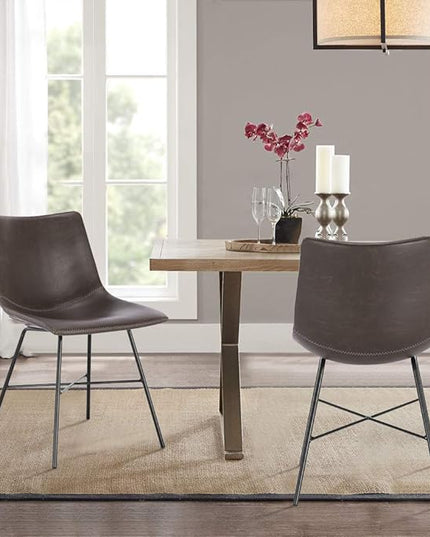 Poly and Bark Paxton Dining Chair, Set of 2 Brown - LeafyLoom