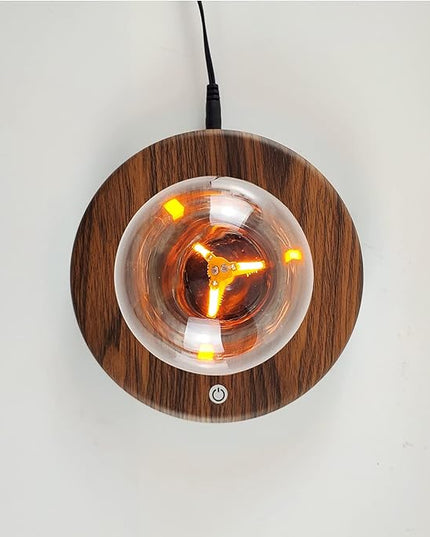 Levitating Bulb Lamp Magnetic Floating LED Light Desk Lamp Table lamp Night Light, 360 Degree Automatic Rotating Light for Unique Gifts Room Home Office Decor - LeafyLoom