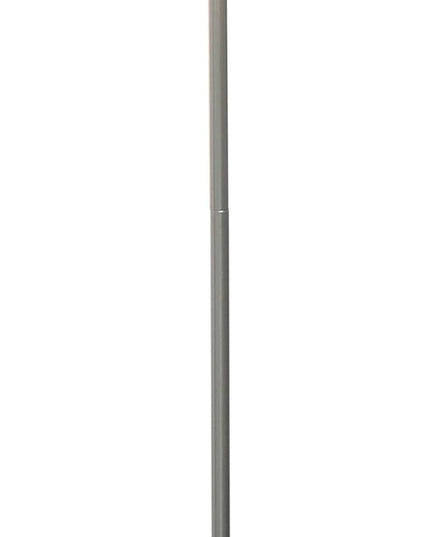 Simple Designs LF2004-WHT-LB 57" Traditional Brushed Nickel Stick Floor Lamp with White Shade for Living Room, Hallway, Entryway, Bedroom, Office, with Feit LED Bulb Included - LeafyLoom