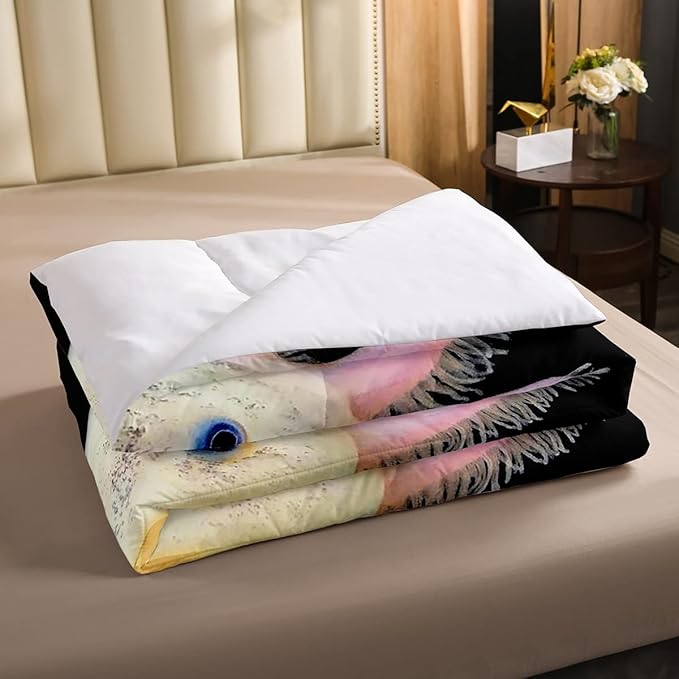 Axolotl Bedding Set Twin Cute Axolotl Comforter Set 3D Axolotls Down Comforter Bedroom Decor Sea Wildlife Animals Reptile Duvet Set Lightweight Soft Warm Quilt Set for Kids Boys Teens Men Adult - LeafyLoom