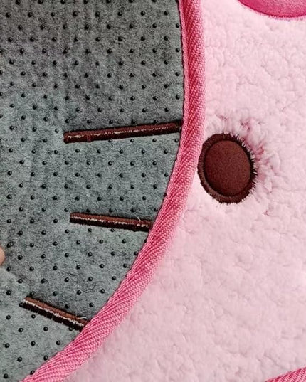Area Rugs Kawaii Carpet Super Soft Area Rugs Cute Cartoon Kitten Face Pattern Bedroom Mats，Luxury Shaggy High Absorbent and Anti Slip - LeafyLoom