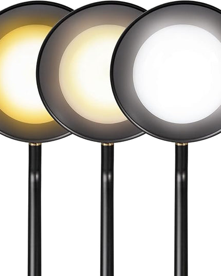 OttLite Merge LED Desk Lamp with Wireless Charging - ClearSun LED Technology, 3 Brightness Settings & Color Temperature Modes with Touch Activated Controls - Includes Storage Area for Desk Supplies - LeafyLoom