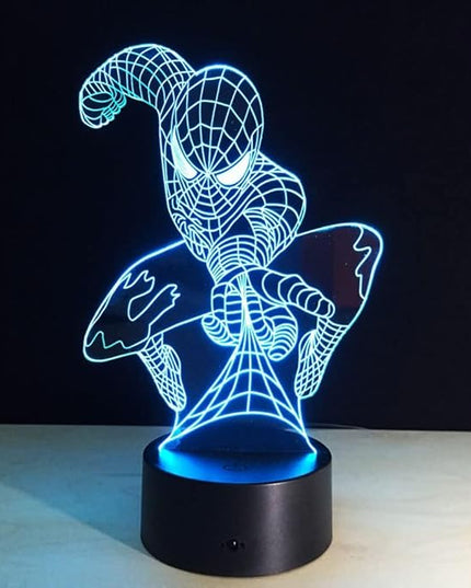 3D Night Light Kids Toys Anime Optical Illusion LED Lights Smart Touch 7 Colors Changing Dimmer Table Desk Lamp Home Room Decor Game Fan Gifts for Boys Girls Birthday Christmas Nightlight - LeafyLoom