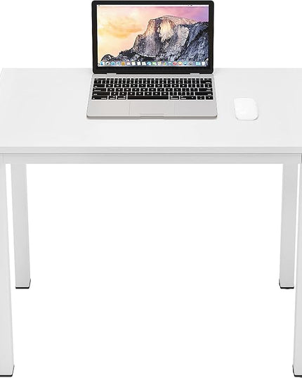 sogesfurniture 31.5 inches Office Desk Computer Desk Gaming Desk Computer Table Sturdy Writing Workstation for Home Office, White - LeafyLoom