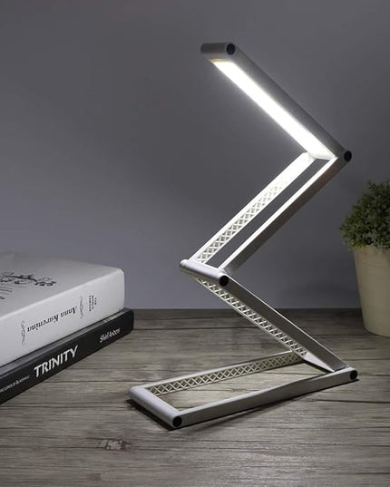 LED Desk Lamp, Foldable Portable USB Rechargeable Table Light 2 Modes Dimmable for Architect Table Office Home - LeafyLoom