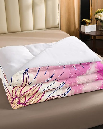 Sun and Moon Comforter Set Full Stars Constellation Galaxy Bedding Set,Pink Blue Pastel Clouds Tie Dye Comforter For Kids Girls Women Boho Hippie Psychedelic Celestial Astrology Quilt Duvet Set 3 Pcs - LeafyLoom