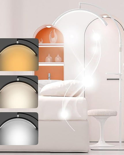 Eyelash LED Floor Light Estheticians Light, Tattoo Light, Pmu Lamp, Facialist Moon Lamp, Lighting for Beauty Filming and Content Creation (28IN, White) - LeafyLoom