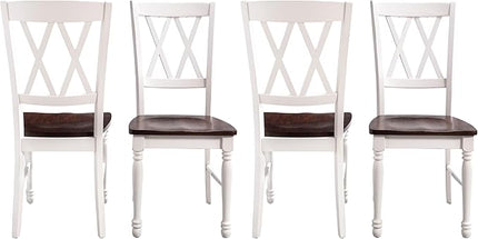 Crosley Furniture Shelby Dining Chairs (Set of 4), Distressed White - LeafyLoom