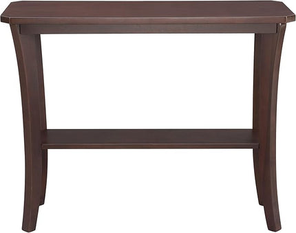 Leick Home 10332 Boa Console Hall Stand with Shelf, Chocolate Cherry, 38 in x 14 in x 30 - LeafyLoom