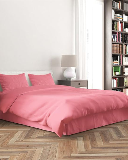 3 Piece Solid Color All Season Bedding Comforter Set Microfiber Soft Lightweight Bedding Set for Kids Teens Adults Room Decor with 1 Comforter and 2 Pillowcases King - LeafyLoom
