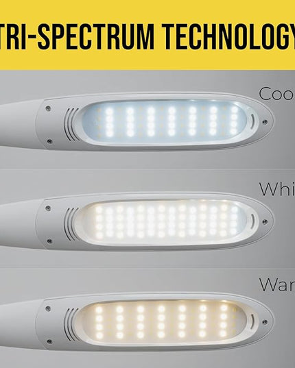 Stella Two Premium 11W LED Desk Task Lamp, Dimmable, Custom Color Temperature, Adjustable, and Remote Controlled Modern Desk Lamp for Living Room, Bedroom, and Office Lighting - LeafyLoom