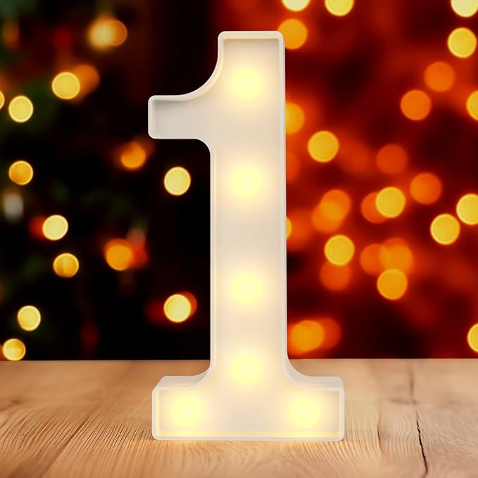 Marquee Numbers Marquee Light Up Letters Night Light 1 Light Up Numbers For Party Marquee Letters For Wall Decor Marry Me Light Up Letters Baby Shower Decorations Happy Birthday Decorations for Women - LeafyLoom