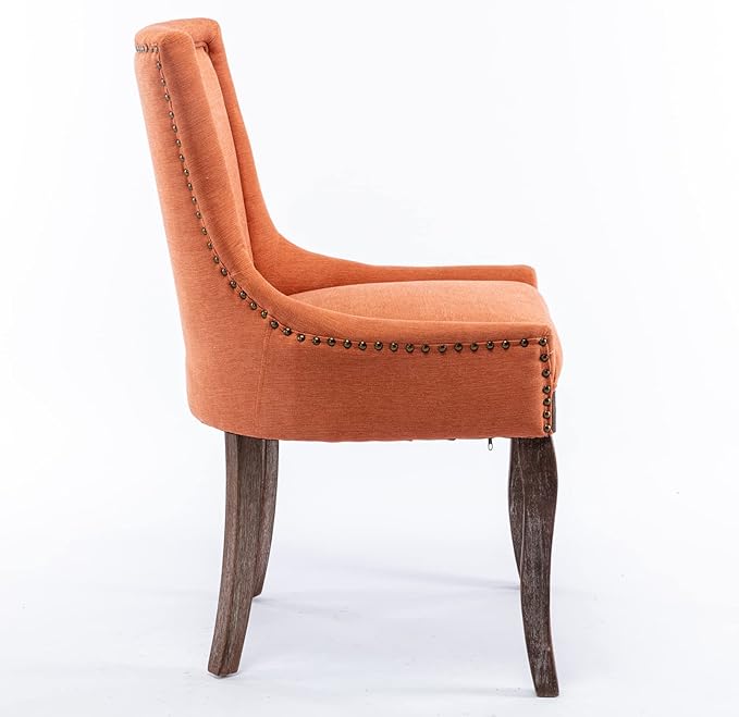 NicBex Haerin-SD-00086-LWJ Dining Chairs, 22.8"x20.8"x35.4", Orange - LeafyLoom