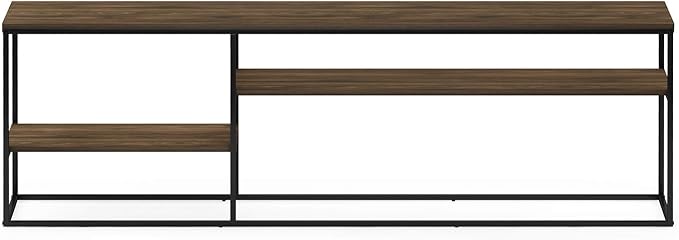 Furinno Moretti Modern Lifestyle TV Stand, French Oak Grey - LeafyLoom