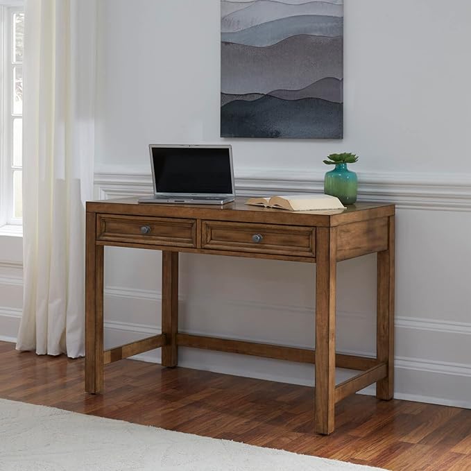 Homestyles Desk, 44Lx23.75Dx31.25H, Brown - LeafyLoom