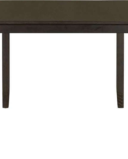 6-Piece Wooden Rectangular Dining Table Set with Bench and 4 Upholstered Chairs for Kitchen Living Room, Farmhouse Rustic Style, Espresso, 60''L x 36''W x 30''H - LeafyLoom