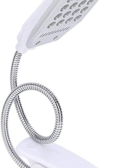 Haofy 6W Desk Lamp 28 LED Clip on Reading Light Clamp Book Light 360 Degree Rotating Table Desk Lamp Eye-Care Lamp Bedside Reading Light USB Rechargeable/Battery - LeafyLoom