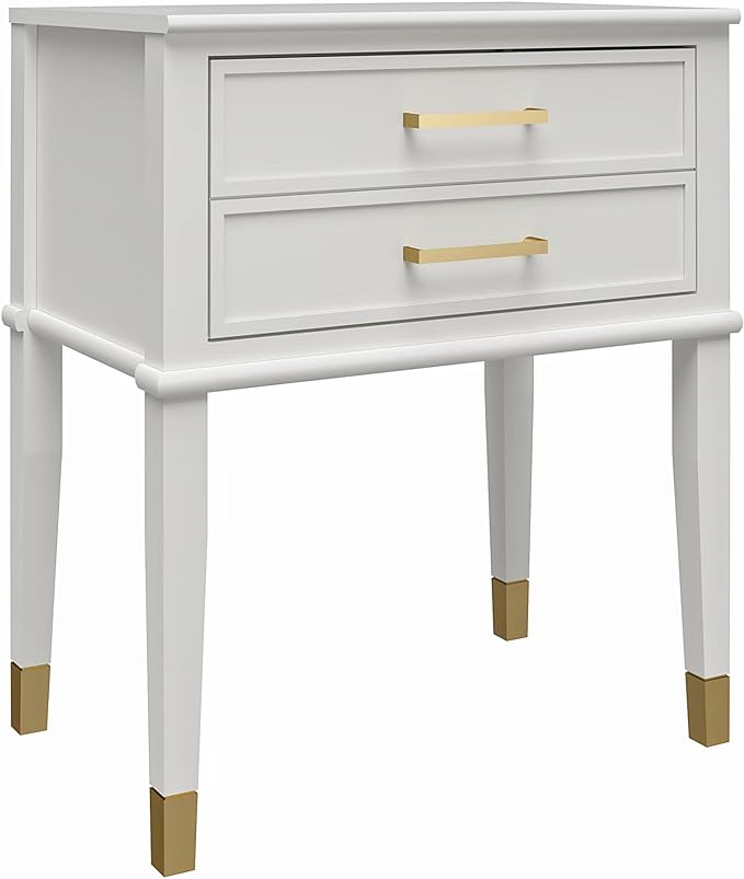CosmoLiving by Cosmopolitan Westerleigh End Table, White - LeafyLoom