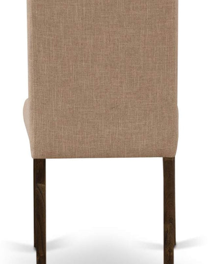 East West Furniture F2AB5-747 Ferris 5 Piece Room Furniture Set Includes a Round Dining Table with Pedestal and 4 Light Sable Linen Fabric Upholstered Chairs, 48x48 Inch - LeafyLoom