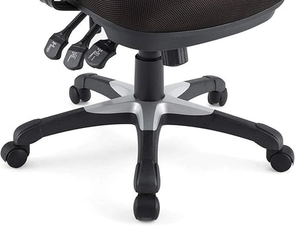 Modway Articulate Ergonomic Mesh Office Chair in Brown - LeafyLoom