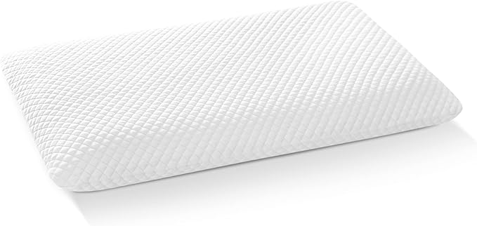 AM AEROMAX 2.75 Inches Queen Size Hyper Slim Memory Foam Pillow for Stomach and Back Sleepers - Thin, Flat Design for Cervical Neck Alignment and Deeper Sleep. - LeafyLoom