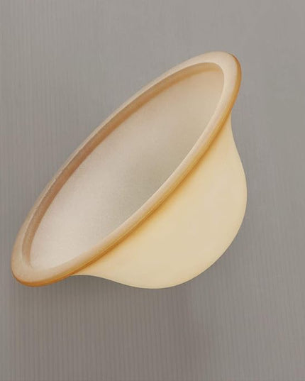Giluta Small Floor Lamp Glass Shade Replacement Globe -Fitting Opening 1.625" Elegant Style Small Light Fixture Shade, Height: 4.13 inch (105mm), Width: 9.45 inch (240mm). Lipless - LeafyLoom