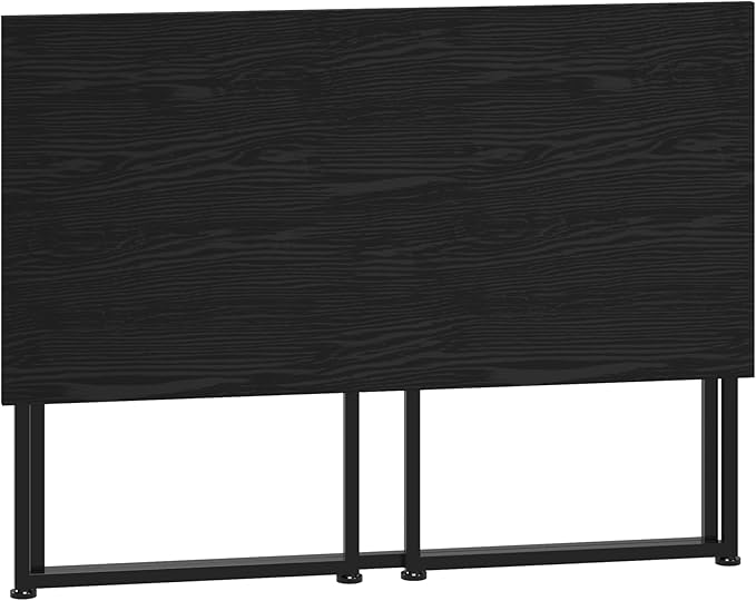 Techni Mobili Space Saving Folding Desk, Black - LeafyLoom