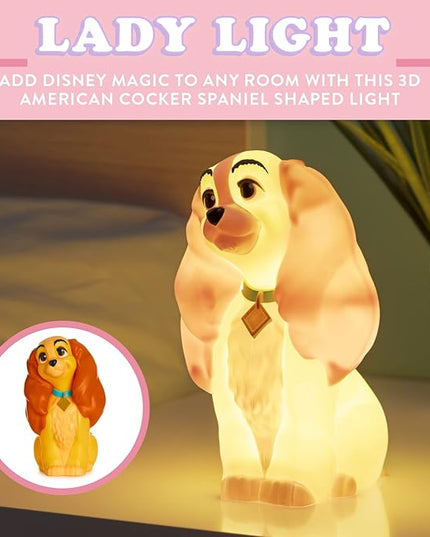Paladone Lady and The Tramp Light | Disney Home Décor | Officially Licensed Merchandise - LeafyLoom
