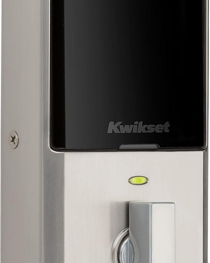 Kwikset Halo Wi-Fi Smart Lock, Keyless Entry Door Deadbolt, Geofence Auto-Unlock, Grade AAA Certified, No Hub Easy Install, Satin Nickel Lifetime Finish Warranty, Touchscreen Kwikset