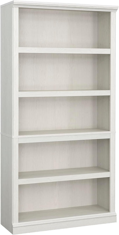 Sauder Miscellaneous Storage 5-Shelf Display Bookcase, Glacier Oak Finish - LeafyLoom
