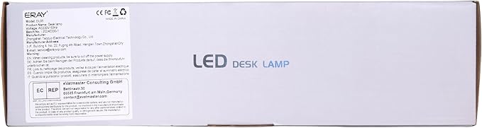 ERAY LED Desk Lamp for Home Office, Double Head RGB Desk Lamp with Remote, Bright Adjustable Gooseneck Desk Light, 24W & 5 Color Modes, Eye Protection Table Lamps for Game Reading Study(Black) - LeafyLoom