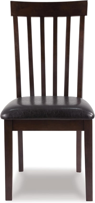 Signature Design by Ashley Hammis Rake Back Dining Room Chair, Set of 2, Dark Brown - LeafyLoom