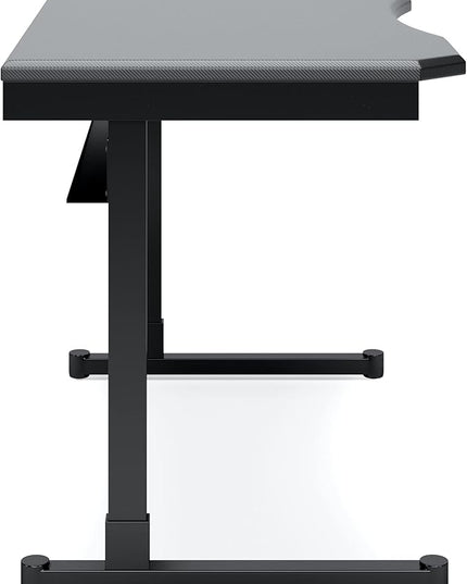Signature Design by Ashley Lynxtyn Contemporary 48" Home Office Writing Desk, Black - LeafyLoom