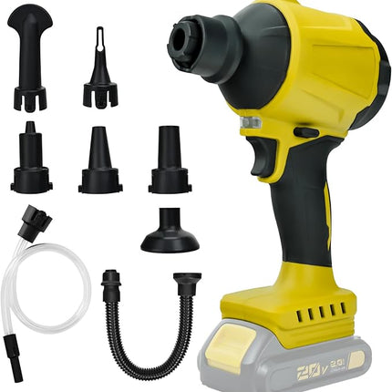 Cordless Dust Blower for Dewalt 20V Battery, Leaf Blower Brushless Handheld Inflator Cleaner Duster, for Cleaning,Inflating, Vacuum Compression - LeafyLoom