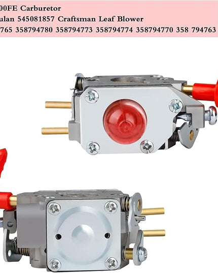 C1U-W43A 545081857 Carburetor for Zama C1U-W43 Poulan VS-2 BVM200FE GBV345 Craftsman 358794765 358794774 358794773 358794700 358794770 358794780 Blower with 545146501 Air Filter - LeafyLoom