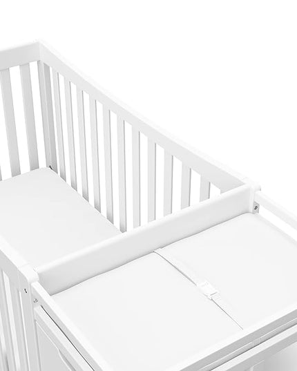 Graco Remi 4-In-1 Convertible Crib & Changer With Drawer (White) – GREENGUARD Gold Certified, Crib And Changing-Table Combo, Includes Changing Pad, Converts To Toddler Bed, Full-Size Bed - LeafyLoom