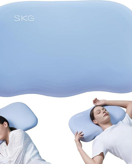 SKG Cooling Pillow with Cochlear Shape and Whale-Inspired Design for Back & Side Sleeper Night's Sleep, Soft and Breathable, Ergonomic Neck Pillow… - LeafyLoom