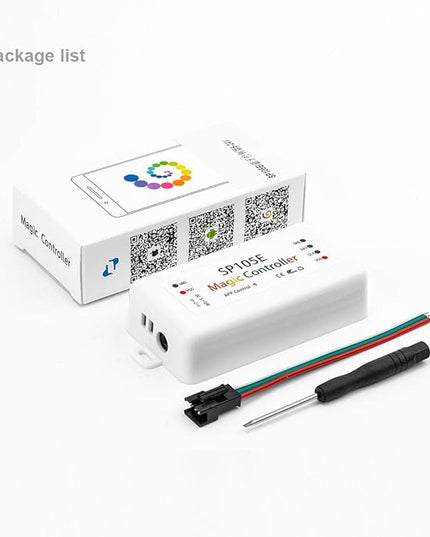 BTF-LIGHTING Wireless Bluetooth Controller SP105E iOS/Android APP for WS2811 WS2812B WS2815 WS2813 WS2801 SK6812 WS2815 SK9822 APA102 etc LED Strip Pixel Fairy String Module Panel Light BTF-LIGHTING