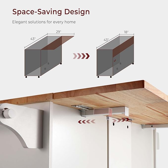 54" Rolling Kitchen Island Cart with Storage, Large Kitchen Cart Cabinet with Folding Drop Leaf Breakfast Bar, Wood Island Table for Kitchen with 3 Drawers and Spice Rack & Towel Rack, White - LeafyLoom