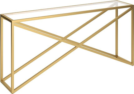 Henn&Hart Calix Console Table, 64" Wide - LeafyLoom