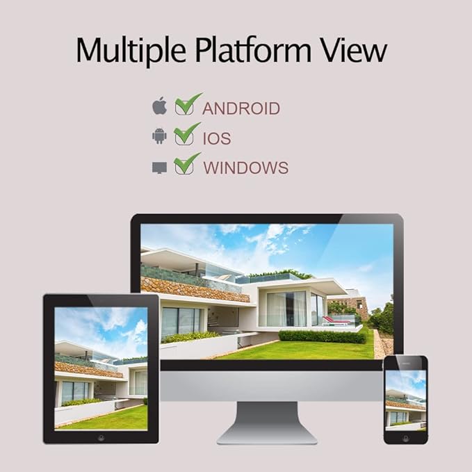 Outdoor PTZ WiFi IP Security Camera 1080P Home Surveillance Camera Pan/Tilt Two-Way Audio Motion Detection Color Night Vision Auto Tracking CamHiPro APP AT-200DW Alptop