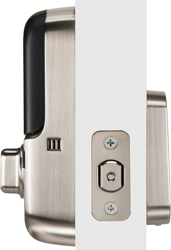 Yale Security Deadbolt Lock, Satin Nickel Keyless Non-Connected Entry Door Lock with Digital Keypad Touchscreen for Code Entry, ‎YRD256-NR-619 Yale