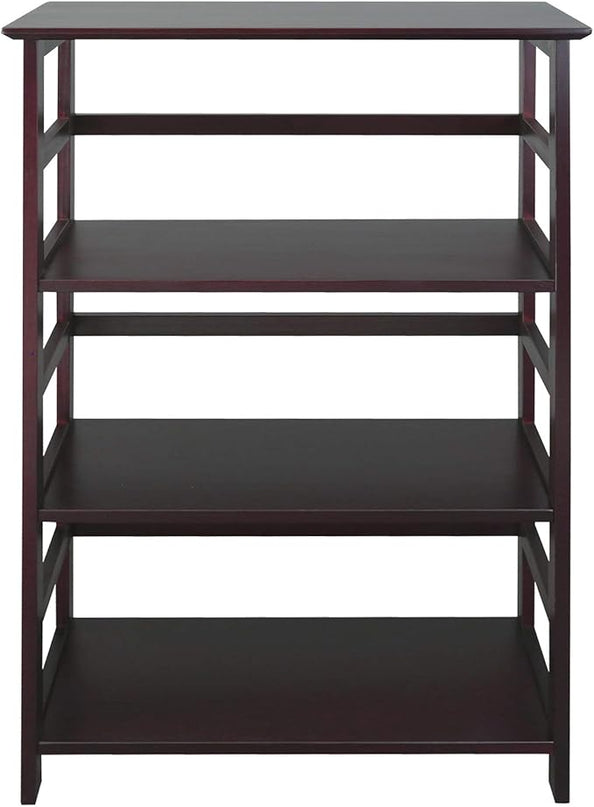 Casual Home Soho Manhattan 4-Shelf Bookcase 26 Wide - Espresso, 304-44 - LeafyLoom